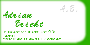 adrian bricht business card